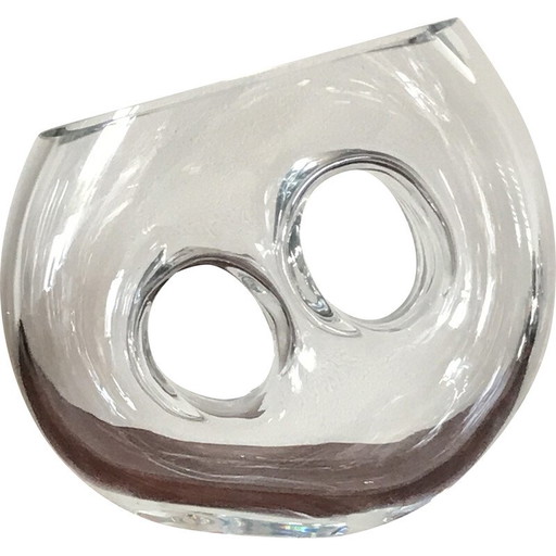 Vase vintage par Jiri Pacinck pour Ajeto Sklarna Lasvit, République Tchèque 1980