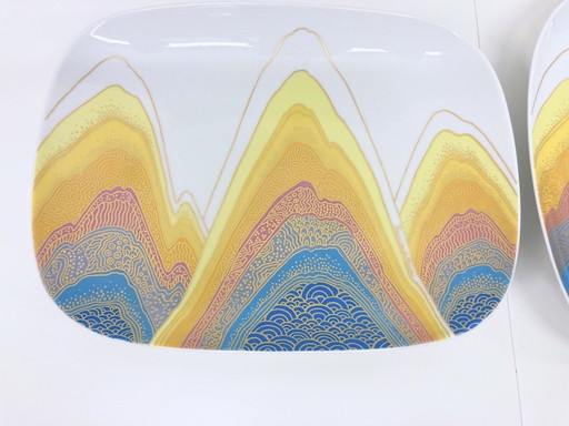 2 assiettes/bols à fruits par Rosenthal Design Rosamonde Nairac 70s