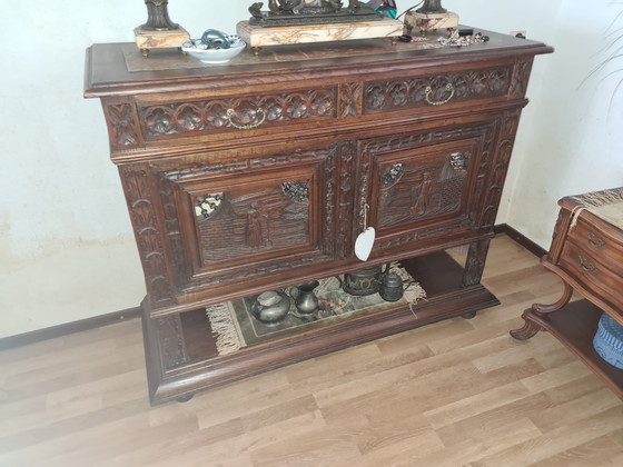 Image 1 of Set of walnut furniture