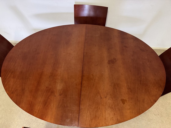 Image 1 of Arco balance con 4 sedie Arco flex (legno di ciliegio)