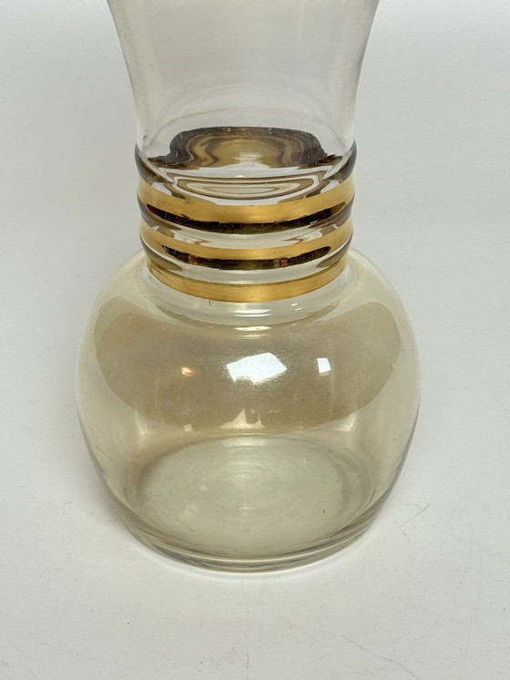 Image 1 of Twisted Amber Glass Vintage BudVase in Style of Tamara Aladin, 1970s.