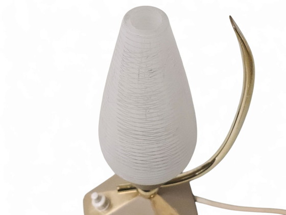 Very rare bedside lamp / Table lamps, 1950s – Metal, Brass (photo 4 of 8)