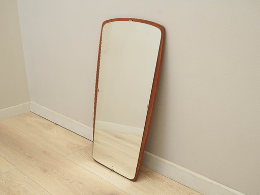 Spiegel in Teakholzrahmen, dänisches Design, 1970er Jahre, hergestellt in Dänemark