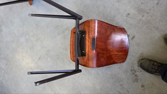 Sedie vintage THUR OP SEAT, Sedie da camera, Ferro, Legno, Multicolore (foto 2 di 11)