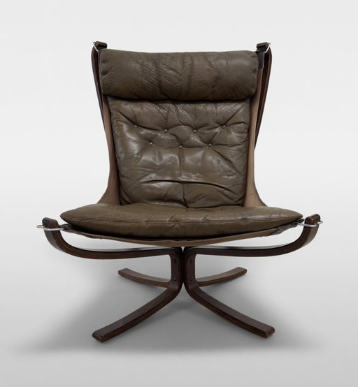 Falcon stoel van Vatne Møbler, Noorwegen, jaren 70.