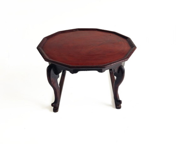 Image 1 of Antieke gelakte houten Soban-tafel uit de Joseon-dynastie, Korea, eind 19e eeuw.