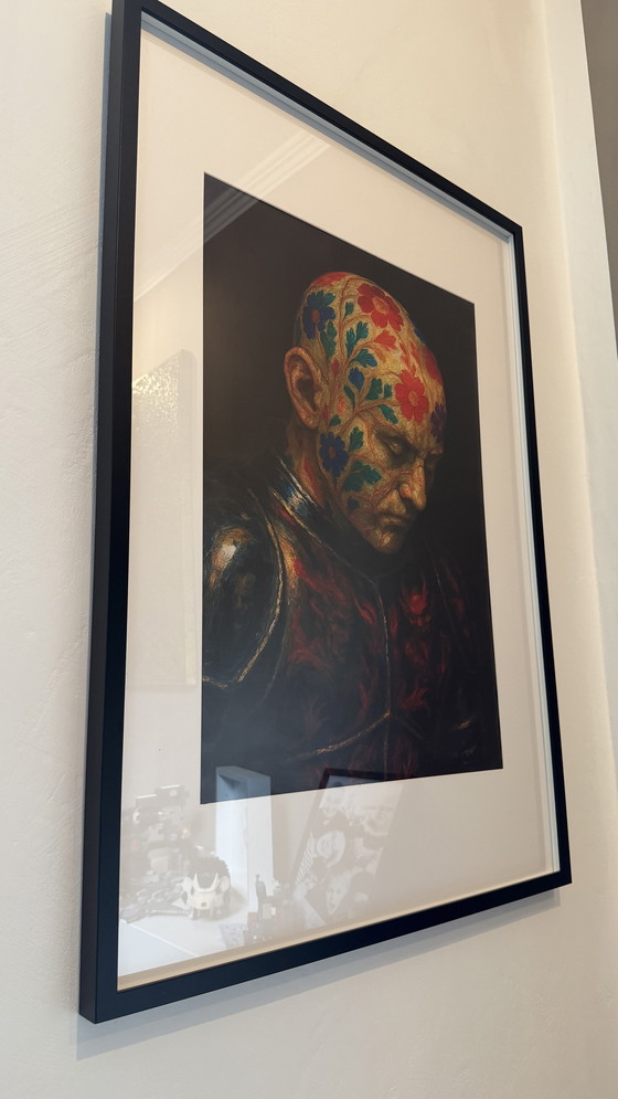 Image 1 of Kintsugi Porzellan Samurai Regenbogendämon von Rattan Hunt 