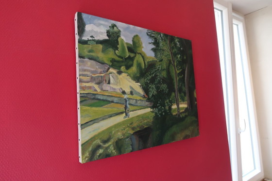 Image 1 of Vintage Oil on Canvas Painting - 20th Century 24" x 20" (2C09)