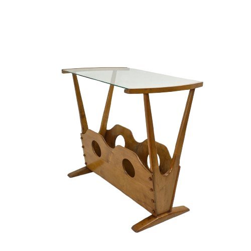 Table d’Appoint avec Porte-Revues — Cesare Lacca pour Cassina, 1950, Italie