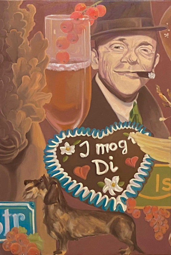 Image 1 of Minga, Öl auf Leinwand, 180x90 cm, Triptychon