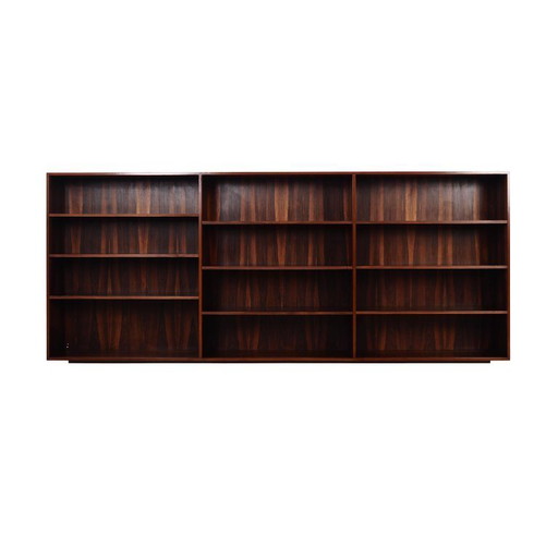 Boekenkast van palissanderhout, Deens ontwerp, jaren 70, gemaakt in Denemarken.