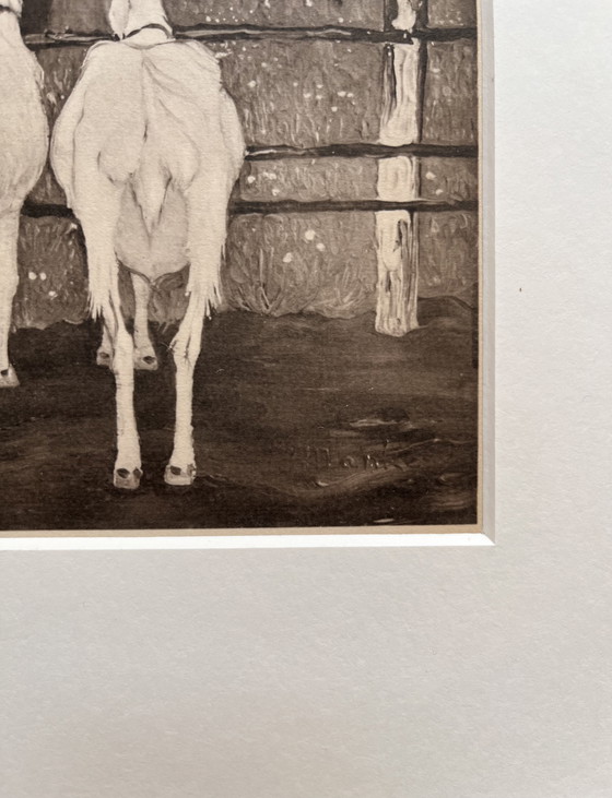 Image 1 of Jan Mankes 1889-1920 / Heliogravure Vader met Geitjes 1923