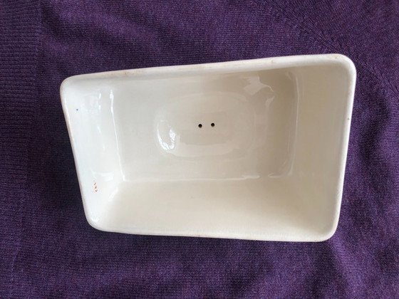 Image 1 of Antique English Large Cheese Keeper or Butter Dish.