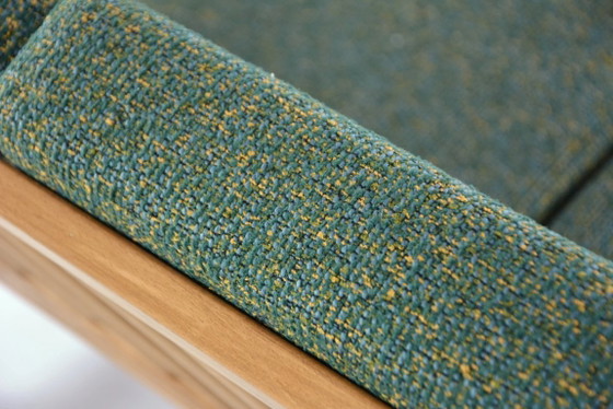 Image 1 of Mottled green BZ sofa