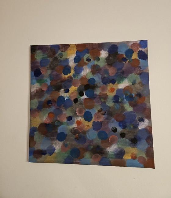 Image 1 of Large Abstract Painting – Gathering of colors – T.C. Freiberger – Contemporary Expressionism