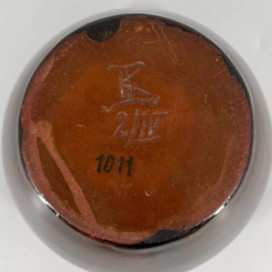 Image 1 of Theodor Keerl Art Nouveau ceramic cachepot / vase – Art Nouveau, approx. 1900–1920