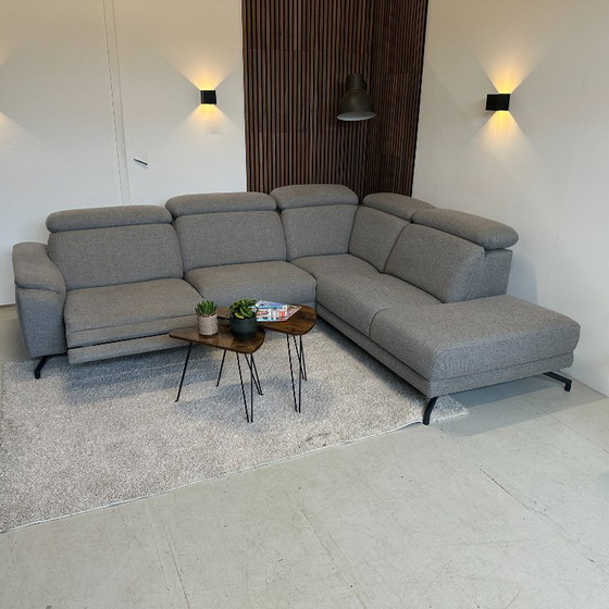 Image 1 of Graues Ecksofa, elektrisch verstellbar, 286 x 235 cm