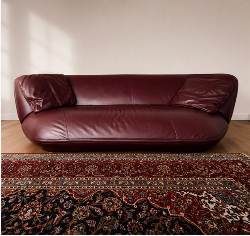 Cassina Floe Insel Sofa by Patricia Urquiola | Burgundy Leather | Discontinued Model