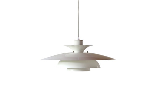 White Danish design pendant lamp by Junge Aps, model Roma