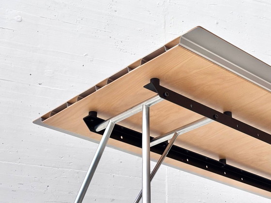 Atelier Alinea office desk with metal frame – Dining tables, Wood (photo 7 of 15)