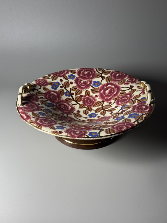 Image 1 of Boch Frères Keramis Art Deco Centerpiece by Raymond Chevalier, Belgium, 1930s