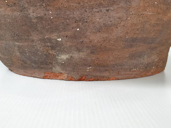 Image 1 of XXL VINTAGE TERRACOTTA CERAMIC VASE DLG ELISABETH JOULIA YVES MOHY LA BORNE