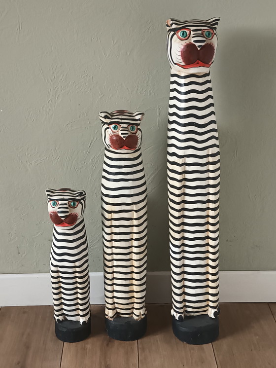 Image 1 of Wooden handmade cats