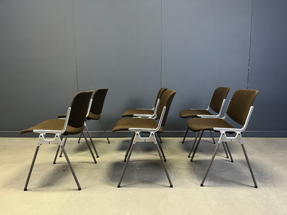 Image 1 of Vintage DSC 106 bijzettafelstoelen van Giancarlo Piretti voor Castelli - set van 6