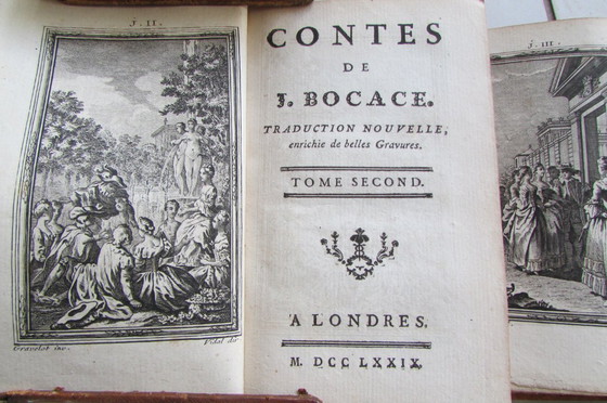 Image 1 of Cuentos de J. Boccaccio, Londres, 7 volúmenes, 1779