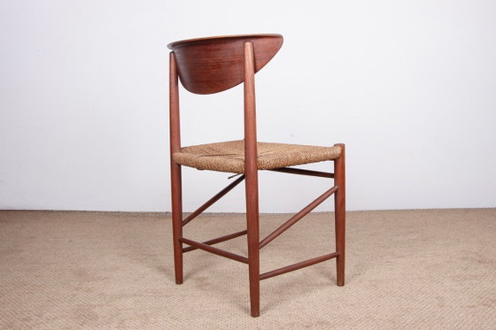 Image 1 of 6 sedie danesi in teak e alghe, modello 316 di Peter Hvidt e Orla Molgaard-Nielsen per Soborg Mobelfabrik.