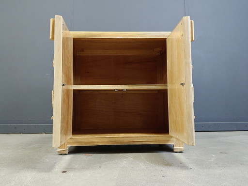 Vintage tropical split reed cabinet, 1970s