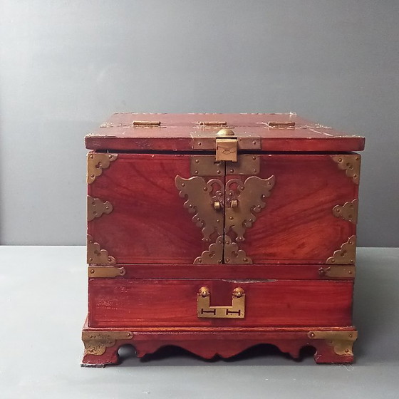 Image 1 of 19th Century Campaign Shaving Mirror