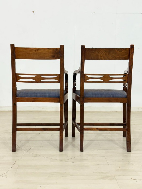 Chaise de salle à manger anglaise élégante | Chaise de bureau | Chaise en acajou | Chaises vintage (photo 4 of 15)