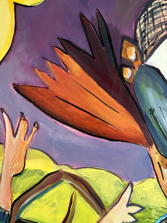 Image 1 of Acrílico sobre papel pintado Annelies van Biesbergen 147x105