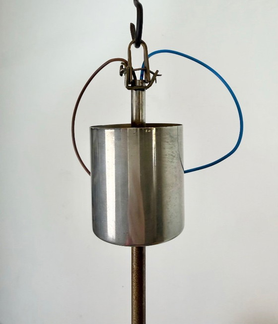 Image 1 of Lampadario vintage in vetro tagliato di Kamenický Šenov, anni '60