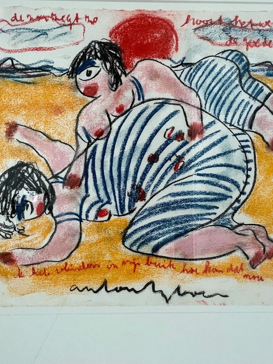 Image 1 of Anton Heyboer (unique) "I have butterflies in my stomach..."