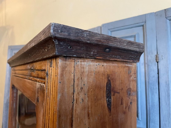 Image 1 of Vitrine suspendue, meuble de collection, meuble de toilette, antiquité française