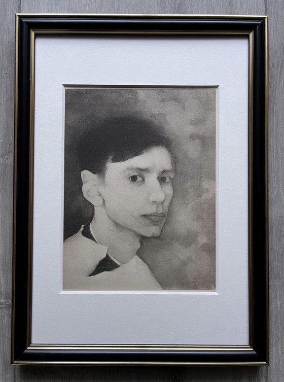 Image 1 of Jan Mankes 1889-1920 / Original Heliogravur-Selbstporträt 1923