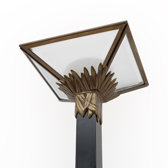 Image 1 of Lampadaire Style Art Déco Gianfranco Frattini par Relco Milano, Italie, 1970s