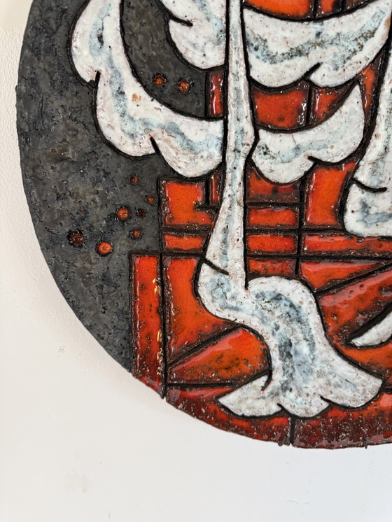 Image 1 of Piatto da parete in ceramica vintage, Germania Ovest '60