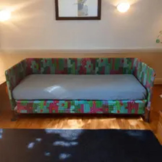 Interflex Flash 1990er Daybed – Schwarzes Metallgestell & Buchenholzlatten – 3-5 Sitzer Sofas, Iron, Wood (photo 2 of 9)