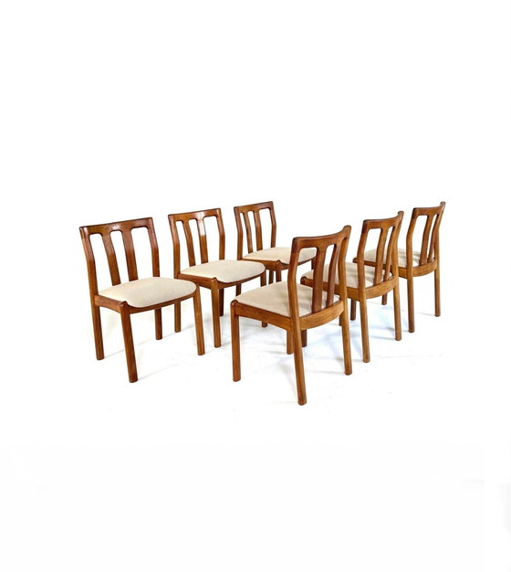 Image 1 of 6x chaise de salle à manger vintage Dyrlund '70s