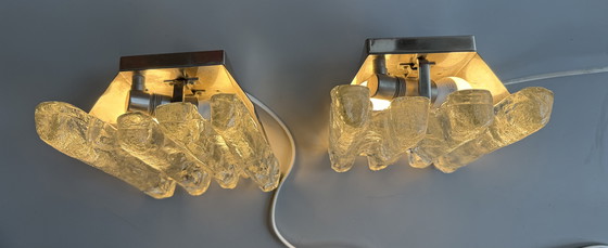 Image 1 of Coppia di lampade da parete Kalmar modello “ice”.