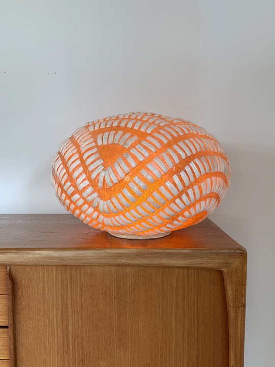 Image 1 of Vintage XL unique fiberglass floor lamp, Lambert '80s