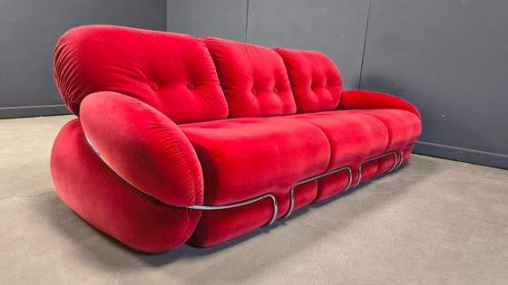 Image 1 of Ensemble de canapés « Okay » de style moderne du milieu du siècle, par Adriano Piazzesi, années 1970