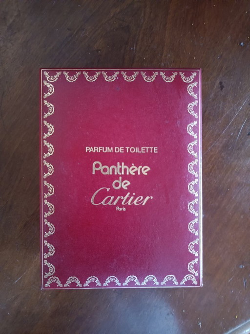 Leere Cartier-Parfümflasche