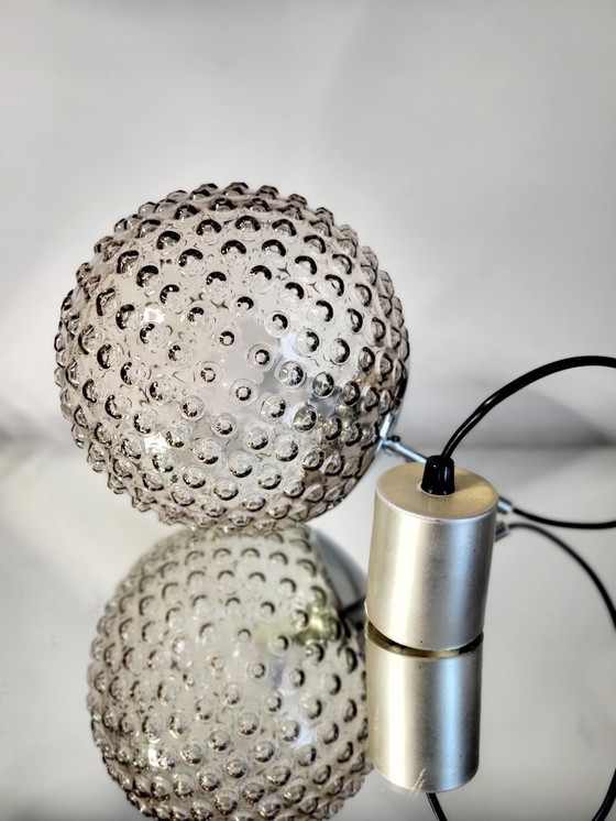 Image 1 of Rolf Kruger pendant lamp, Staff Leuchten, bubble glass pendant lamp, 1970s