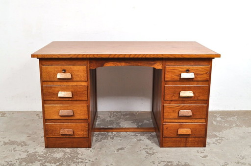 Art deco oak desk 1930s