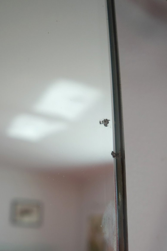 Image 1 of Art Deco Iron Coat Rack with Mirror, 1930s