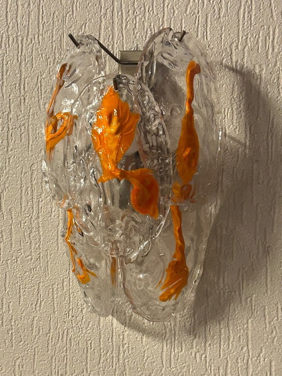 Image 1 of 2 Mid-Century wandlichten Vistosi Murano